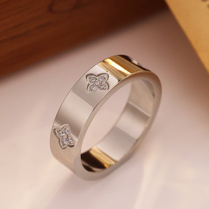 Clover Band Ring – Silver