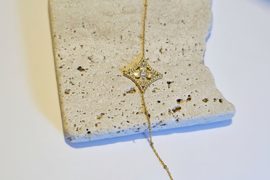 Star Pavé Bracelet – 18K Gold Plated