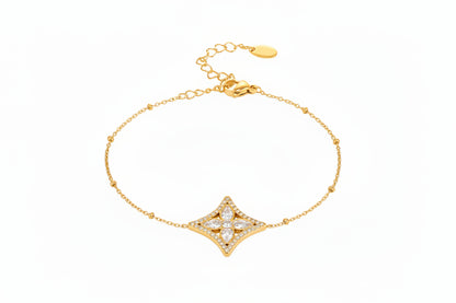 Star Pavé Bracelet – 18K Gold Plated