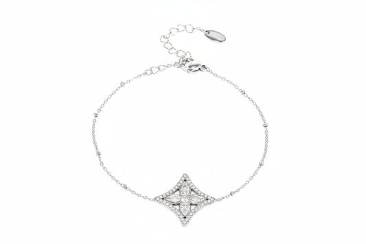 Star Pavé Bracelet – Silver