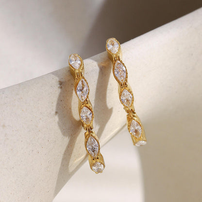 Mini Pavé Hoop Earrings