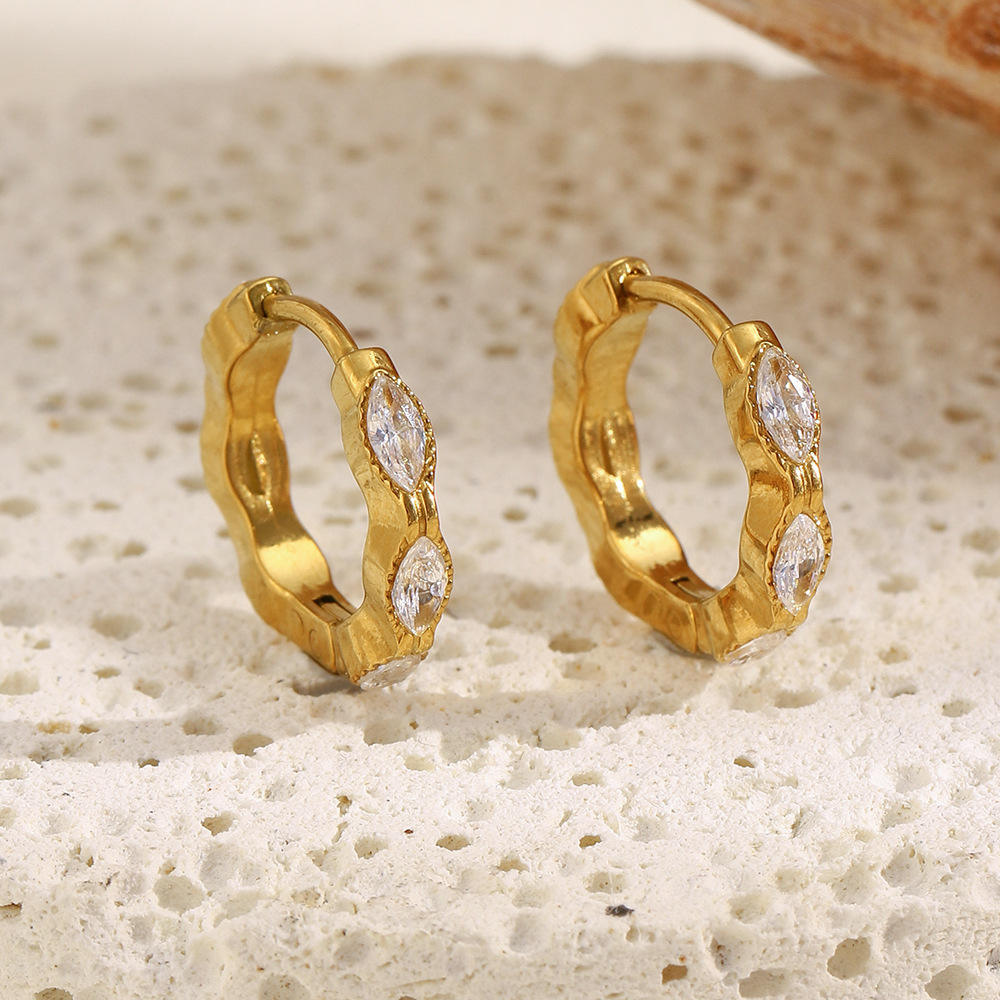 Mini Pavé Hoop Earrings
