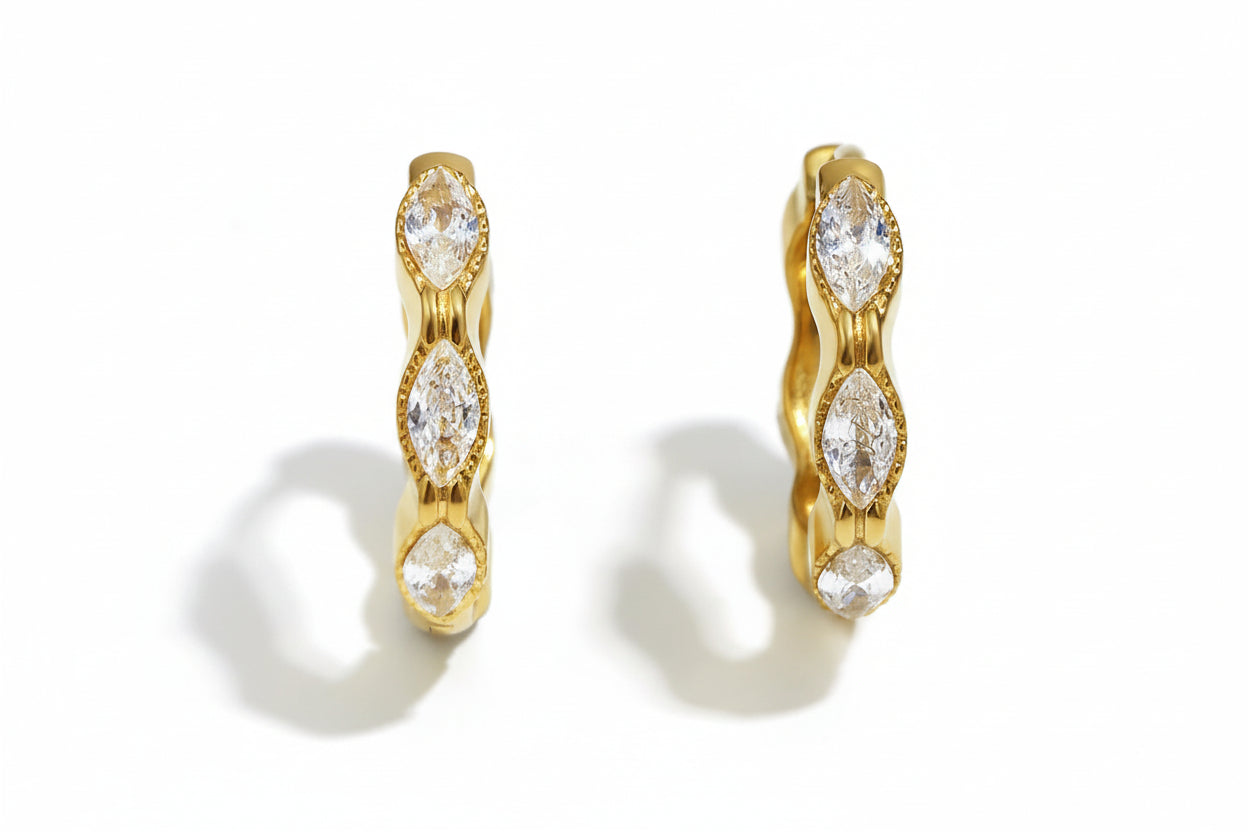 Mini Pavé Hoop Earrings