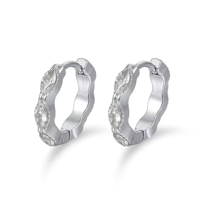 Mini Pavé Hoop Earrings